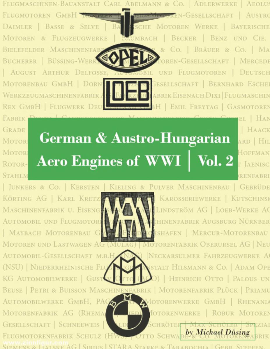Aeronaut Books Düsing, Michael: German & Austro-Hungarian Aero Engines of WWI. Band 2