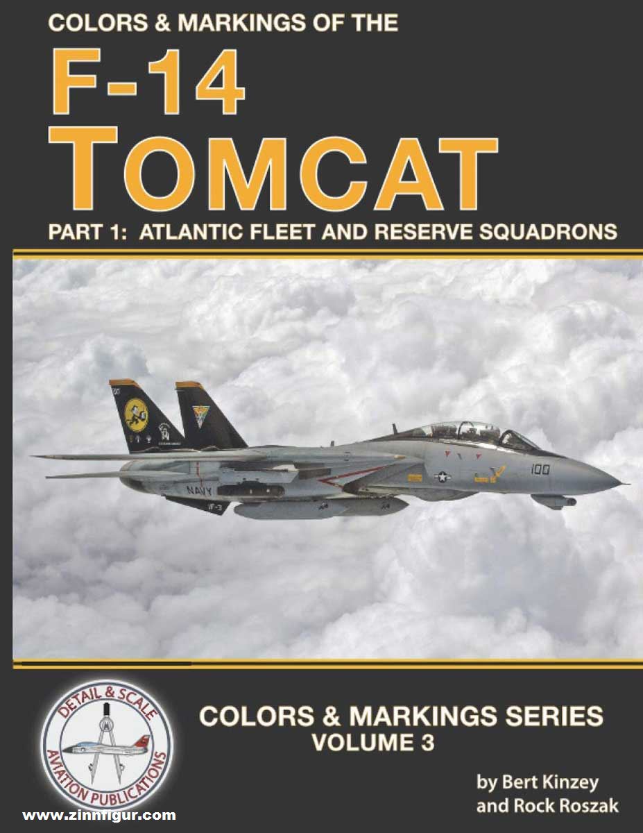 Detail & Scale Aviation Publication Kinzey, Bert/Roszak, Rock (Illustr.): Colors & Markings of the F-14 Tomcat. Teil 1: Atlantic and Reserve Squadrons