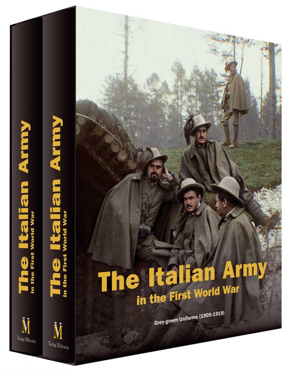 Verlag Militaria Frizzera, Francesco/Zendri, Davide: The Italian Army in the First World War. The Grey-Green Uniforms from 1909 to 1919. 2 Bände