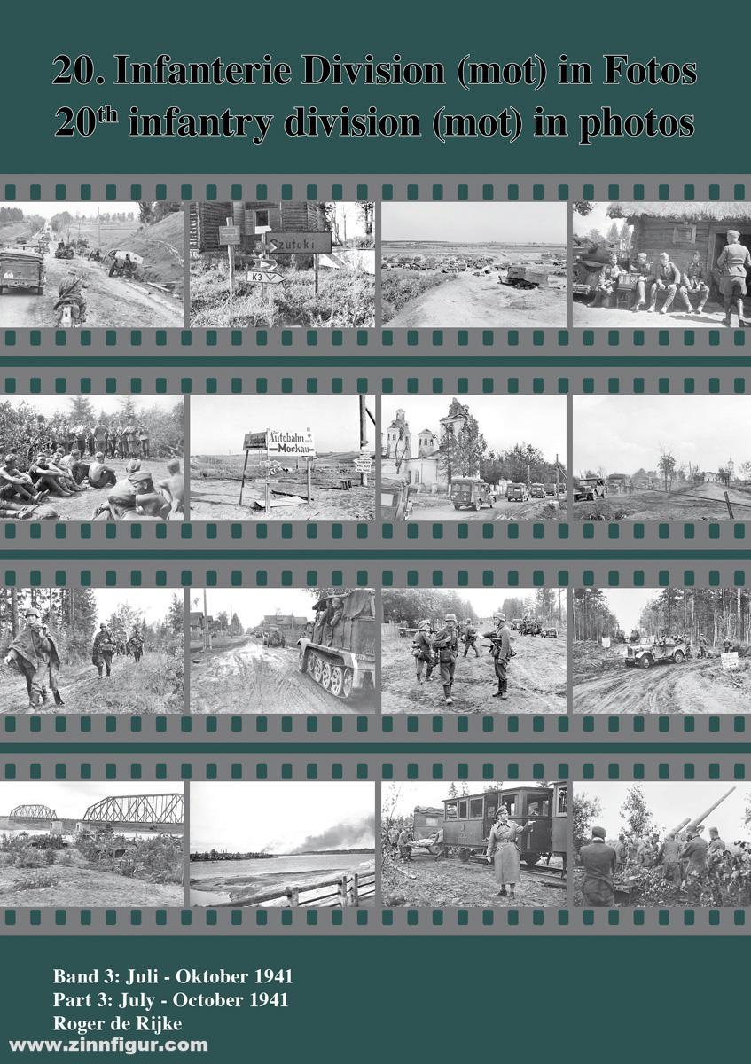 Mook wi Publishing Rijke, Roger de: 20. Infanterie Division (mot) in Fotos. Band 3: Juli-Oktober 1941
