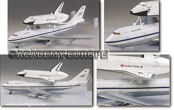 Academy Space Shuttle auf Jumbo 747