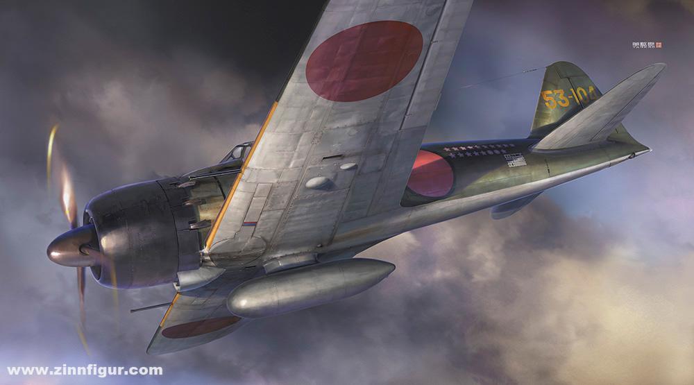 Hasegawa Mitsubishi A6M5 Zero Fighter Model 52 „Ace“ mit Figur