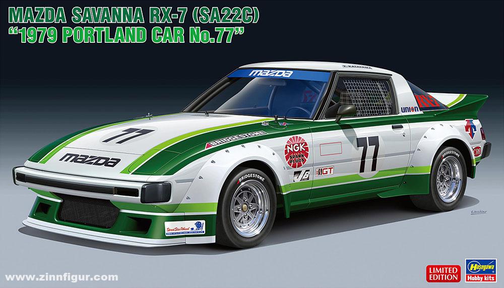 Hasegawa Mazda Savannah RX-7 (SA22C) '1979 Portland Car No.77'