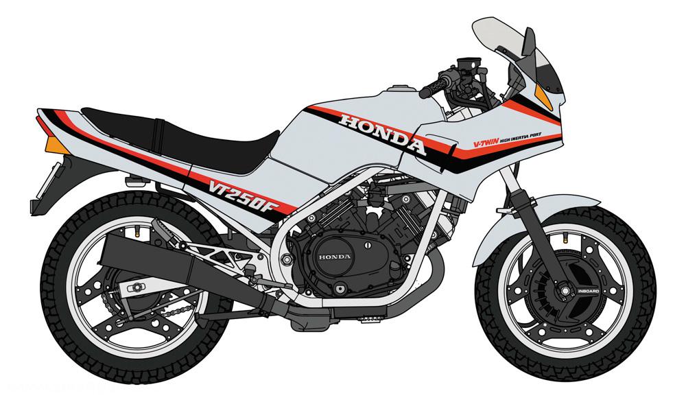 Hasegawa Honda VT250F (MC08) 1984 'Silber'