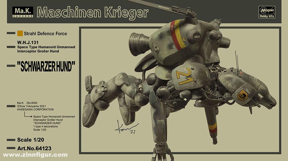 Hasegawa Humanoid Type Unmanned Interceptor for Space Strahl Defence Force 'Schwarzer Hund'