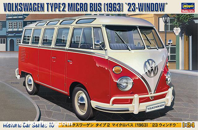 Hasegawa Volkswagen VW Typ 2 Micro Bus (1963) '23 Fenster'