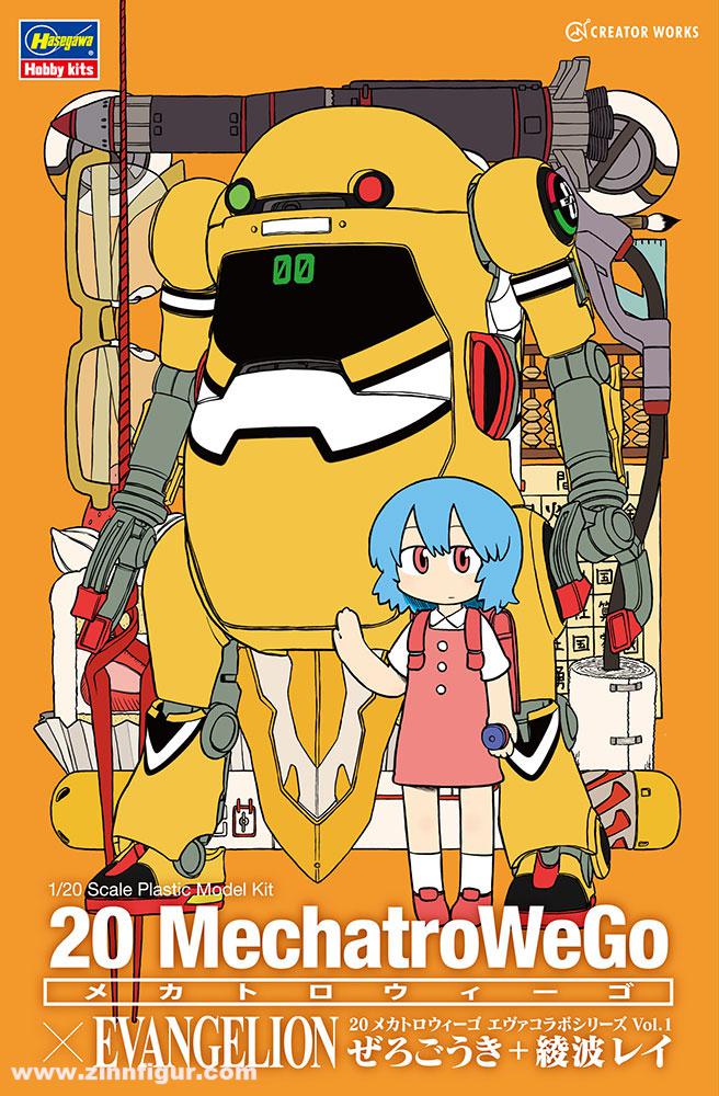 Hasegawa 'Zerogouki' Rei Ayanami  & 20 Mechatronics WeGo - Evangelion Collaboration Series Vol.1