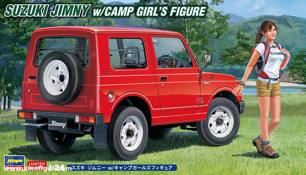 Hasegawa Suzuki Jimny mit Camp Girls Figur