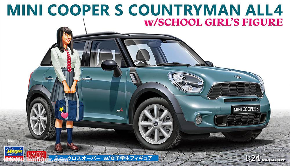 Hasegawa Mini Cooper S Countryman mit Figur