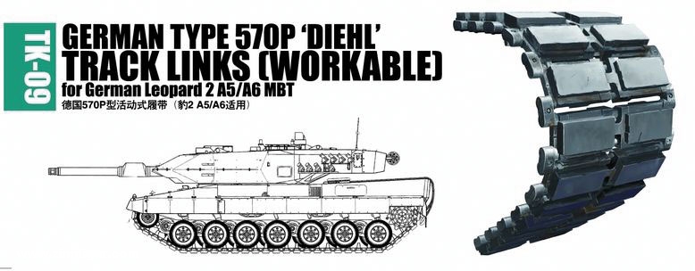 Trumpeter Typ 570P 'Diehl' Panzerketten für Leopard 2 A5/A6