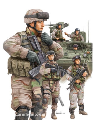 Trumpeter US Army Panzersoldaten und Infanteristen
