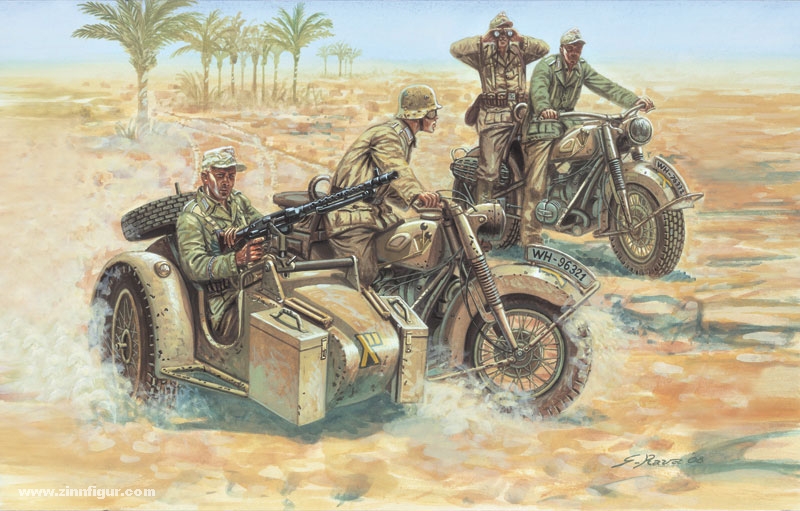 Italeri Deutsche Motorrad-Soldaten