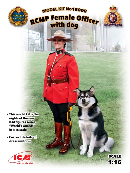 ICM RCMP Offizierin mit Hund 'Mountie'