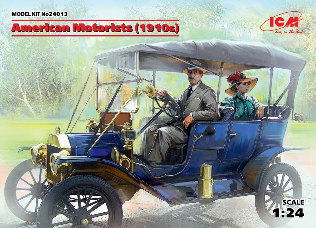 ICM Amerikanische Autofahrer um 1910