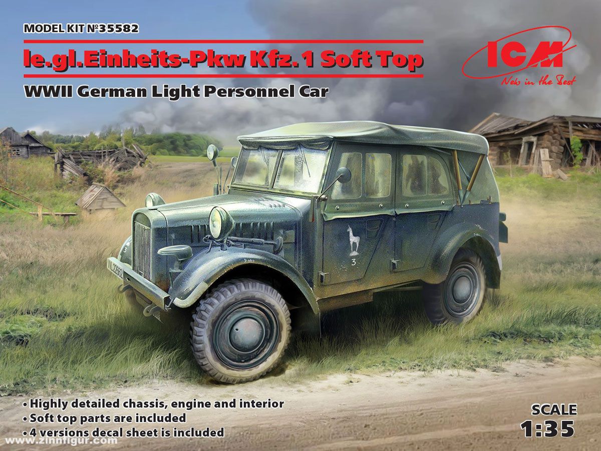 ICM le.gl. Einheits-Pkw Kfz.1 Soft Top