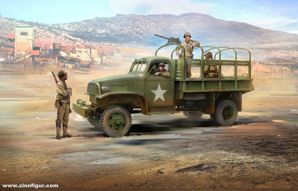 ICM US Militär-Patrouille - G7107 mit MG M1919A4