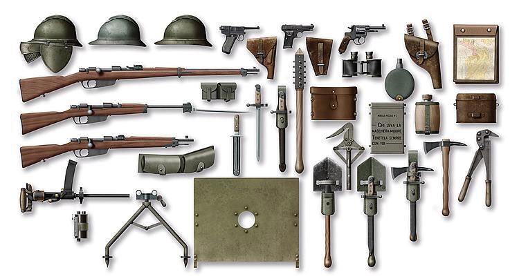 ICM Italienische Infanterie Waffen & Ausrüstung - 1. Weltkrieg