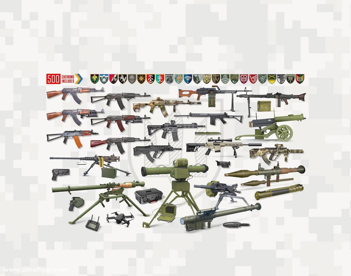 ICM Infanterie-Waffen und Abzeichen - Ukrainische Armee