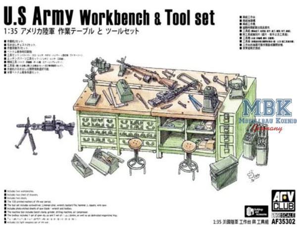 AFV Club US Army Werkbank mit Werkzeug