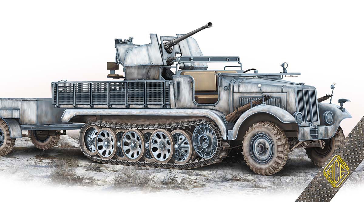ACE 3,7 cm Flak36 auf Fahrgestell mZgKw 5t Sd.Kfz. 6/2