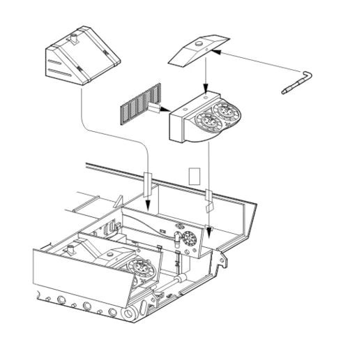 CMK Tiger I Tank & Kühler (Steuerbord)
