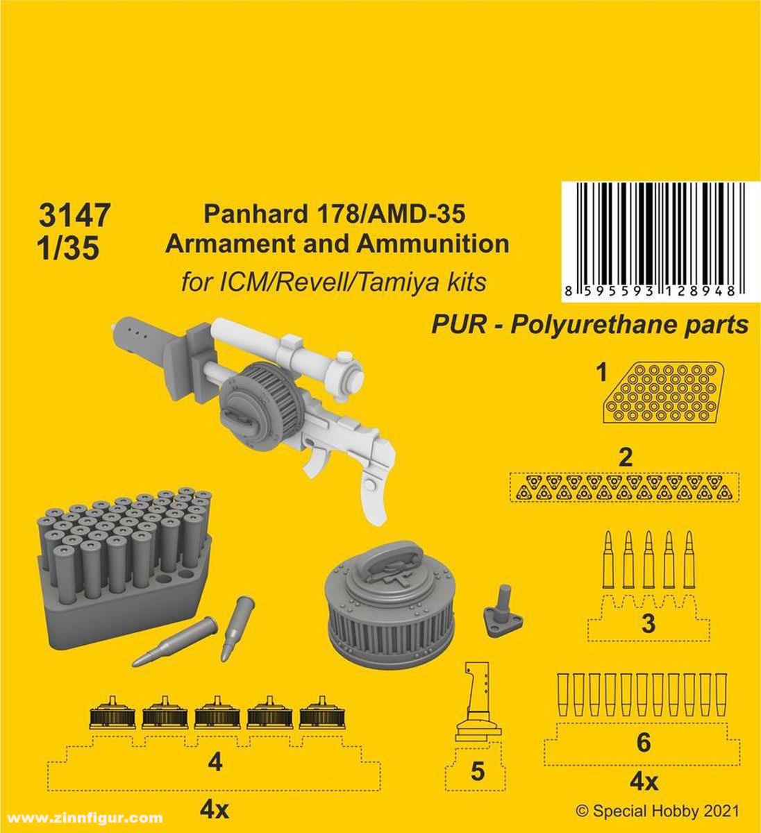 CMK Panhard 178 / AMD-35 Bewaffnung und Munition