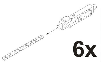 CMK Browning M2 Flugzeug-MGs WW2