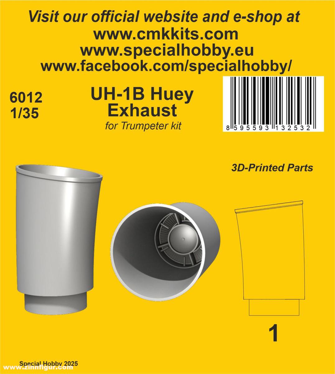 CMK UH-1B Huey Auspuff