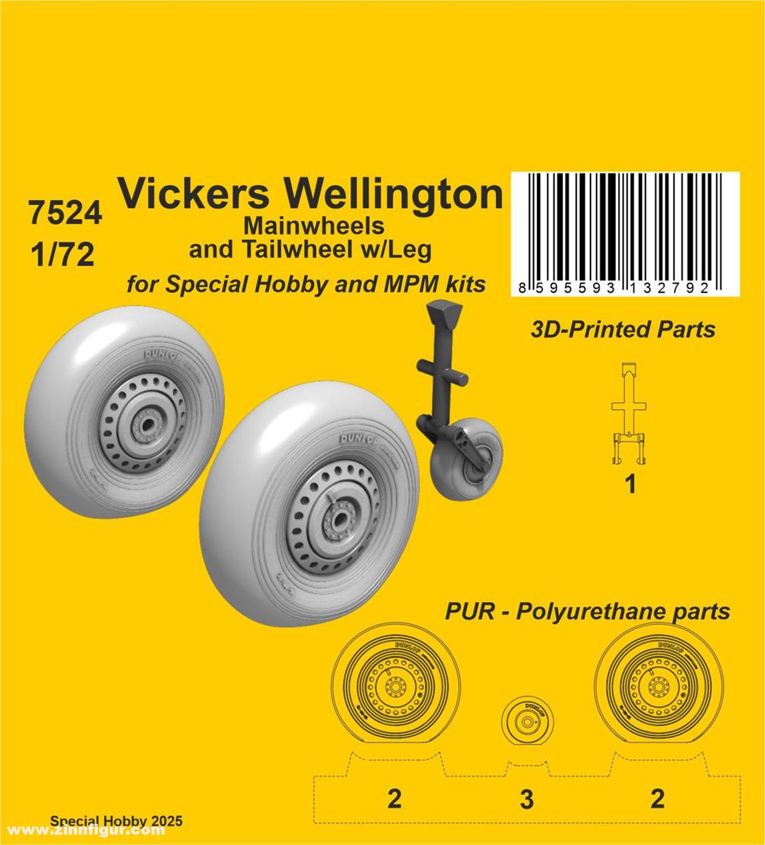 CMK Vickers Wellington Räder
