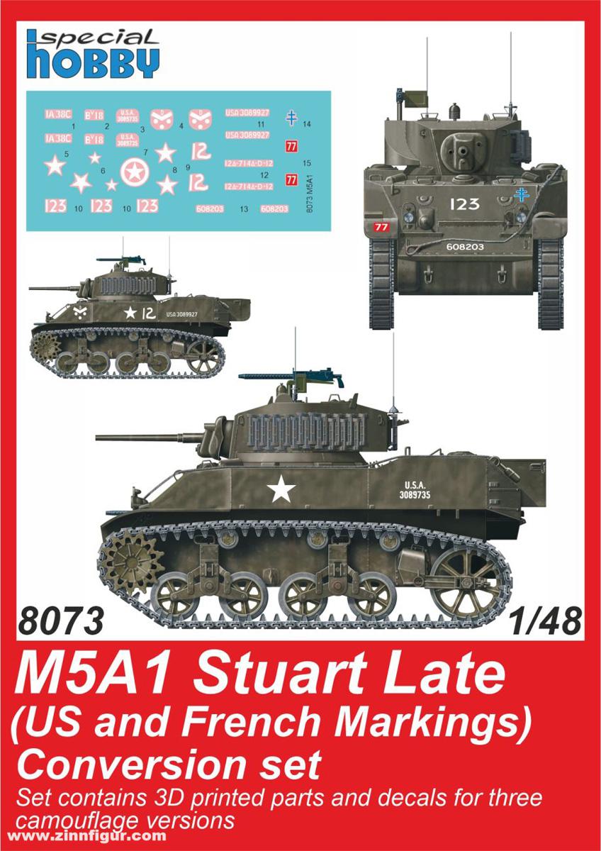 CMK M5A1 Stuart spät (US Army) Umbauset