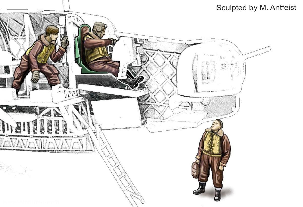 CMK Wellington Besatzung - Check-up vor dem Flug