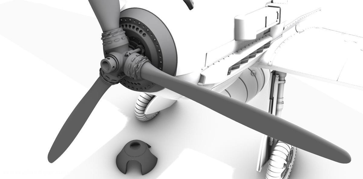 CMK Bf 109E Propeller-Spinner