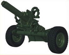 CMK 120 mm Mörser Modell F1 mit gezogenem Lauf