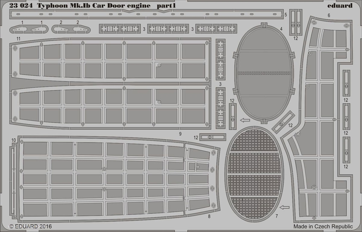 Eduard Typhoon Mk.Ib Car Door - Motordetails