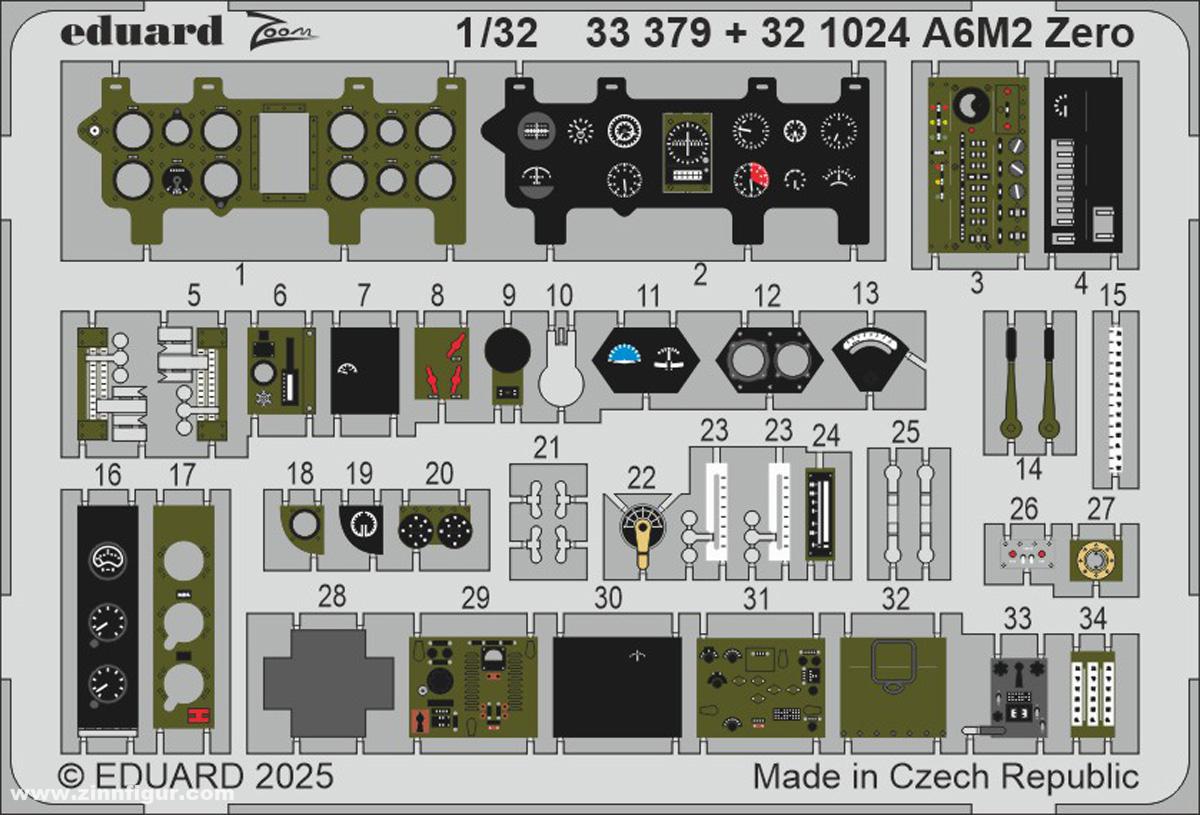 Eduard A6M2 Zero Innendetails