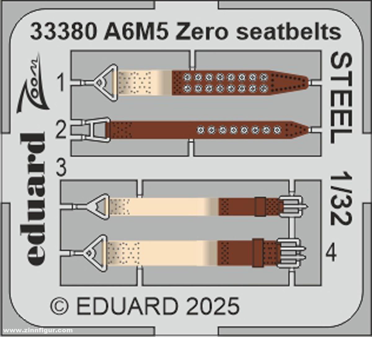 Eduard A6M5 Zero Gurte - STEEL