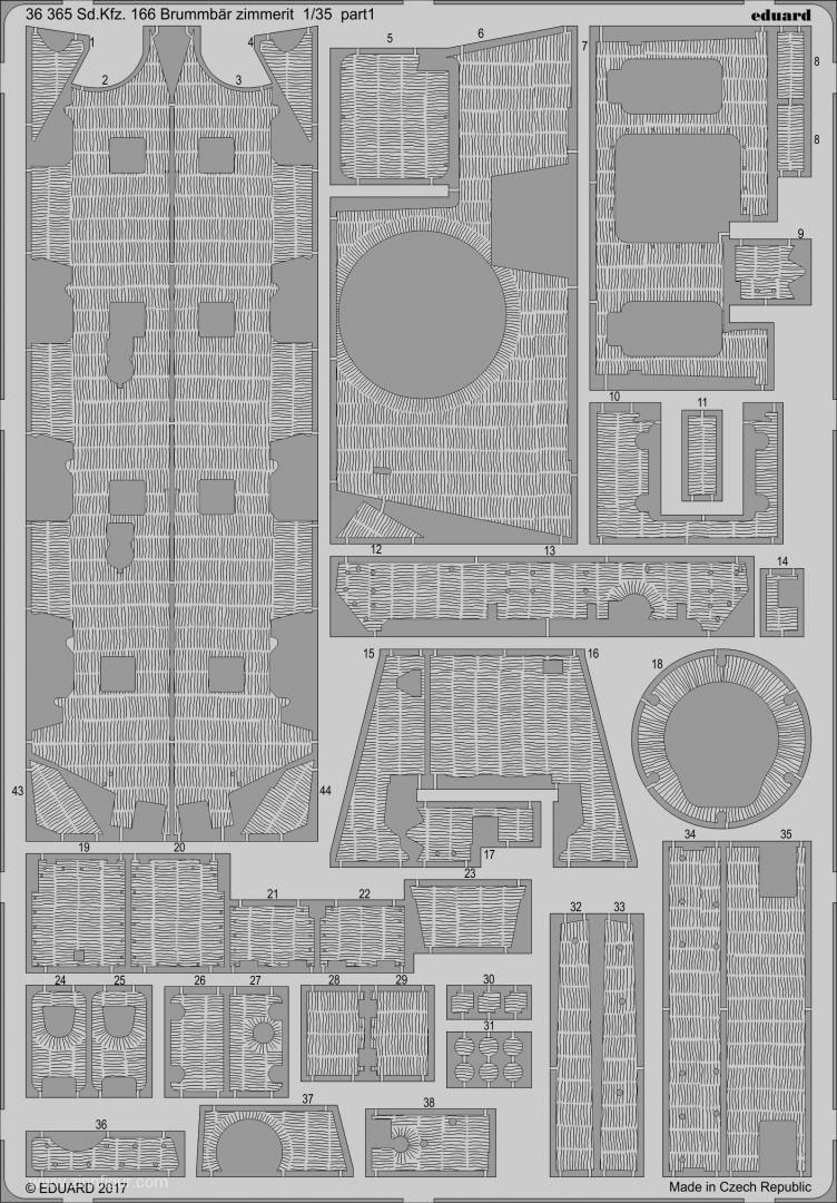 Eduard Sd.Kfz. 166 Brummbär Zimmerit