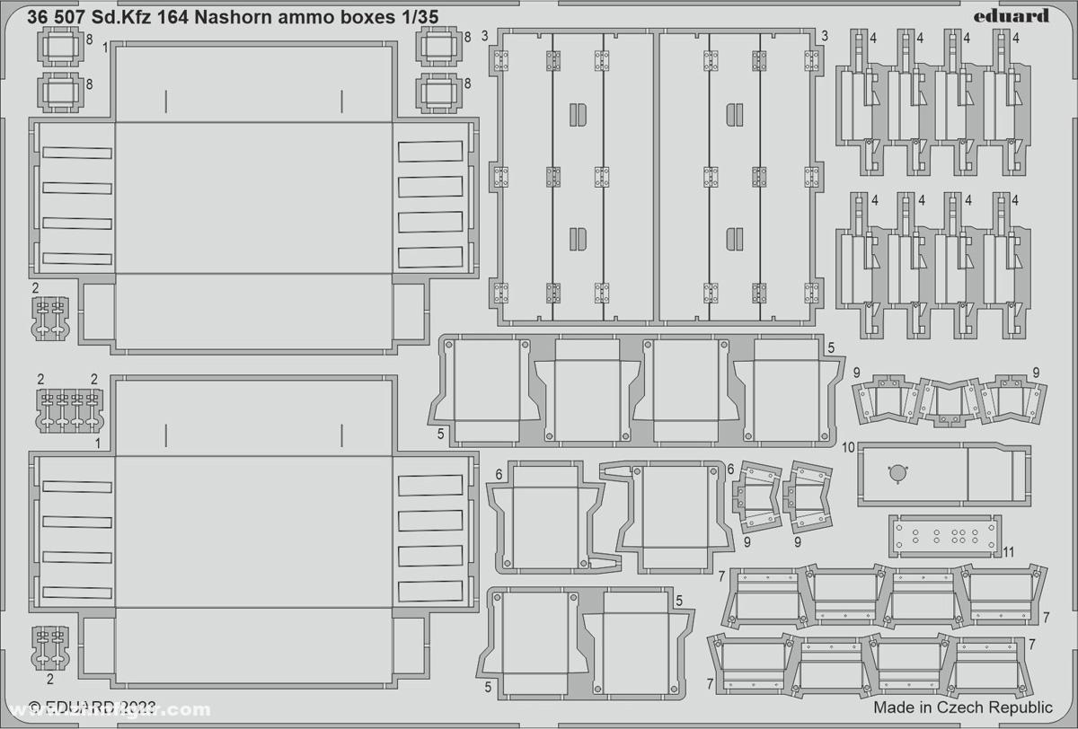 Eduard Sd.Kfz.164 Nashorn Munitionskästen