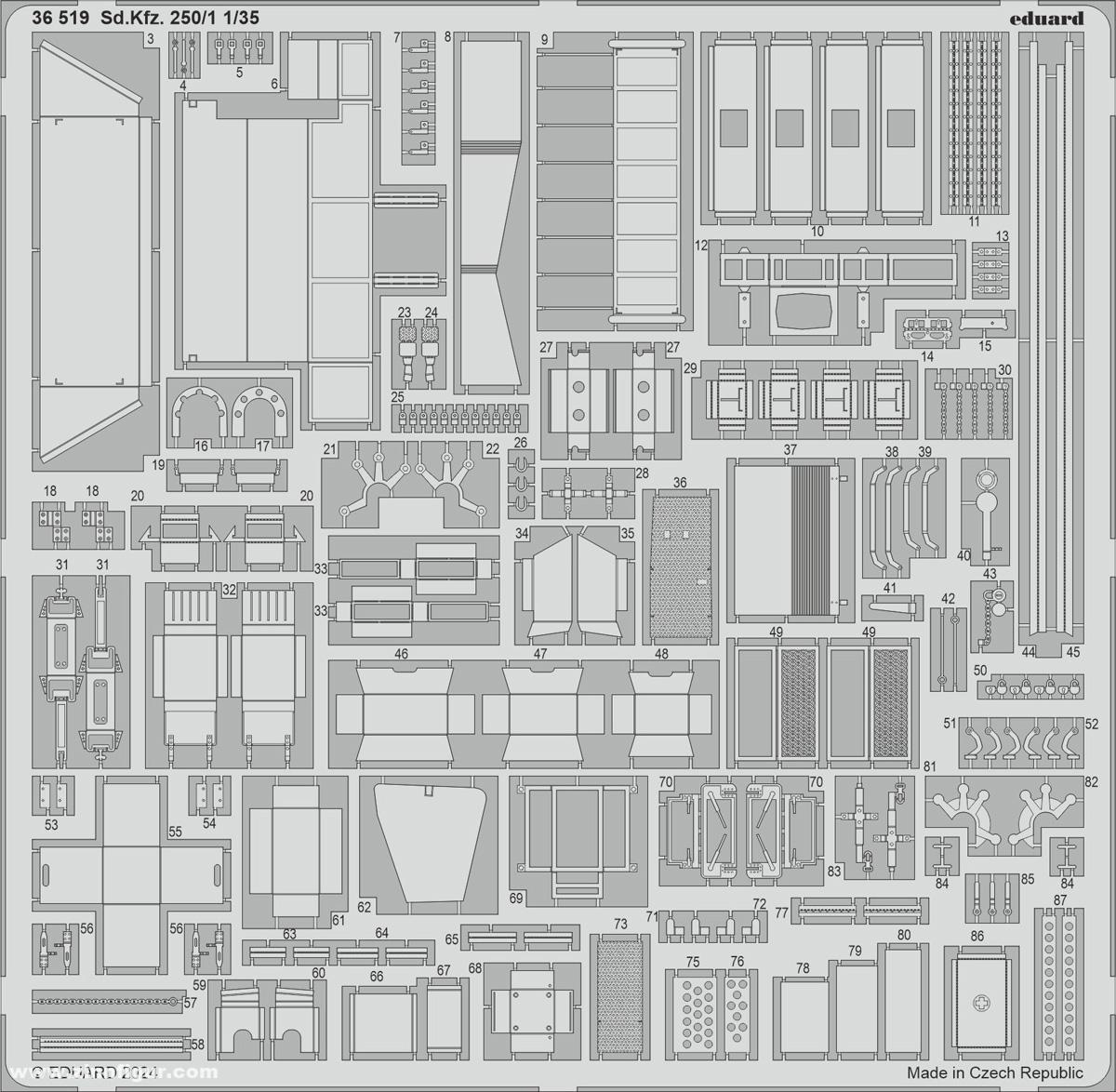 Eduard Sd.Kfz.250/1 mit 3D-Decal