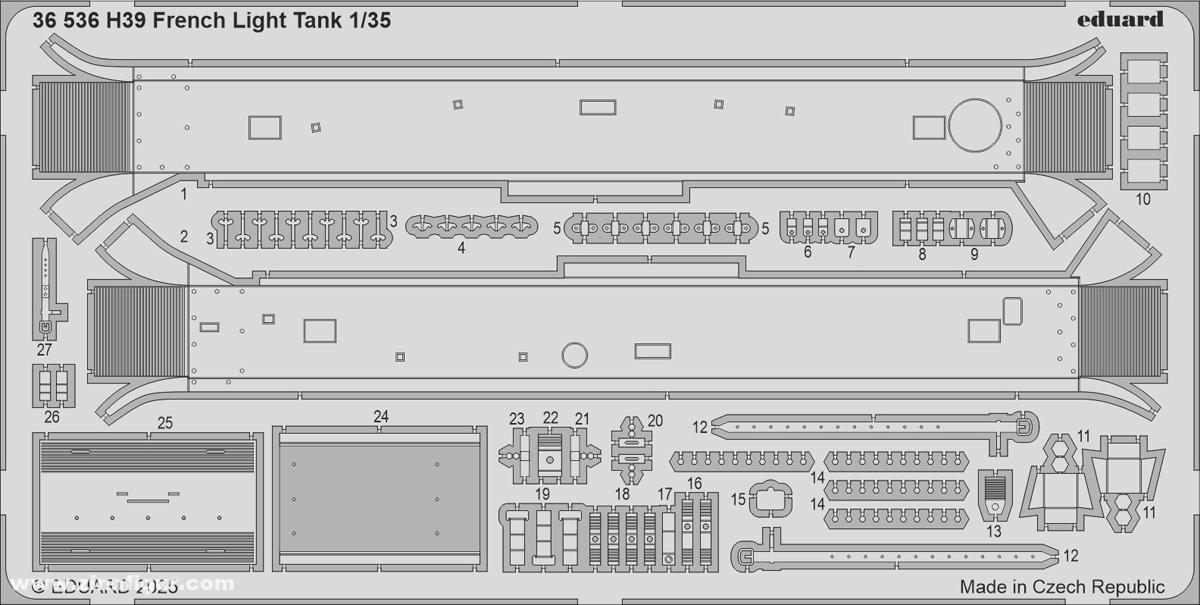 Eduard H39 Leichter Panzer Details