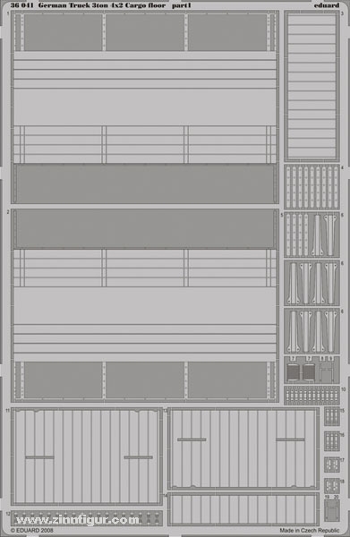 Eduard German Truck 3ton 4x2 Cargo floor