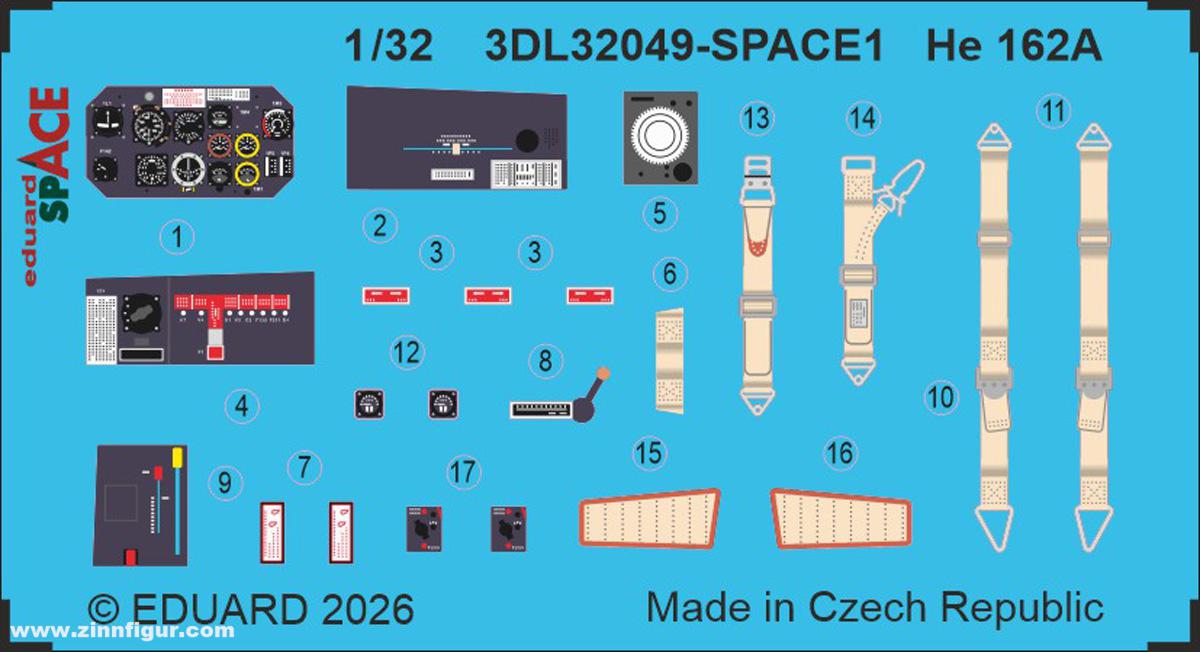 Eduard He 162A - SPACE (Hobby 2000)