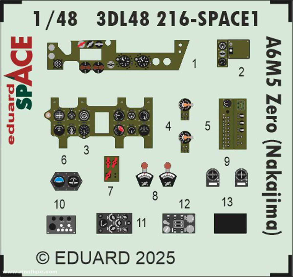 Eduard A6M5 Zero (Nakajima) - SPACE