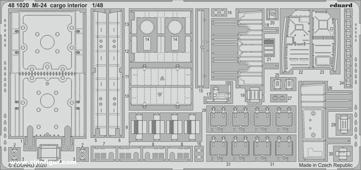 Eduard Mi-24 Cargo Interior