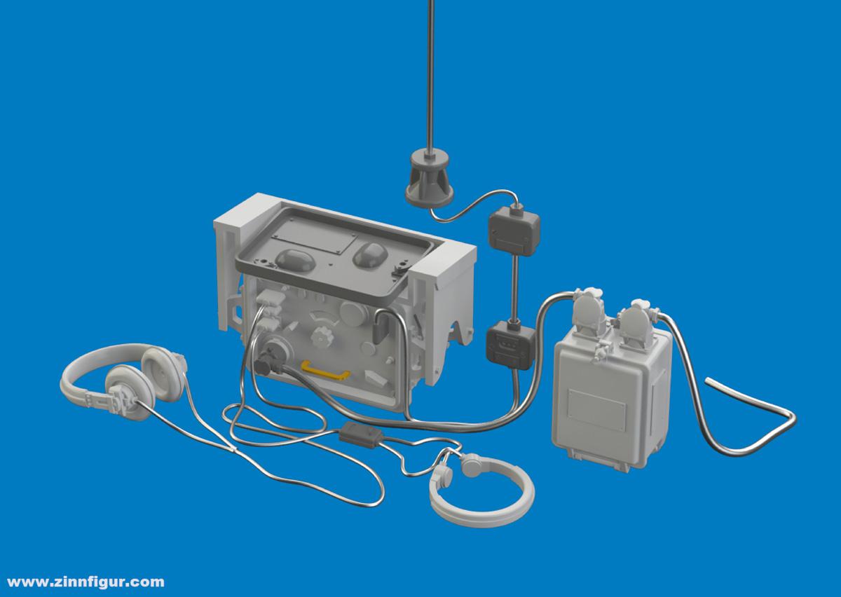 Eduard Sd.Kfz.251/1 Ausf.D Funkausrüstung Dunkelgelb - Brassin PRINT