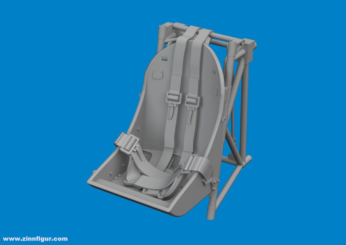 Eduard F4U-2 Sitz mit Gurten - PRINT