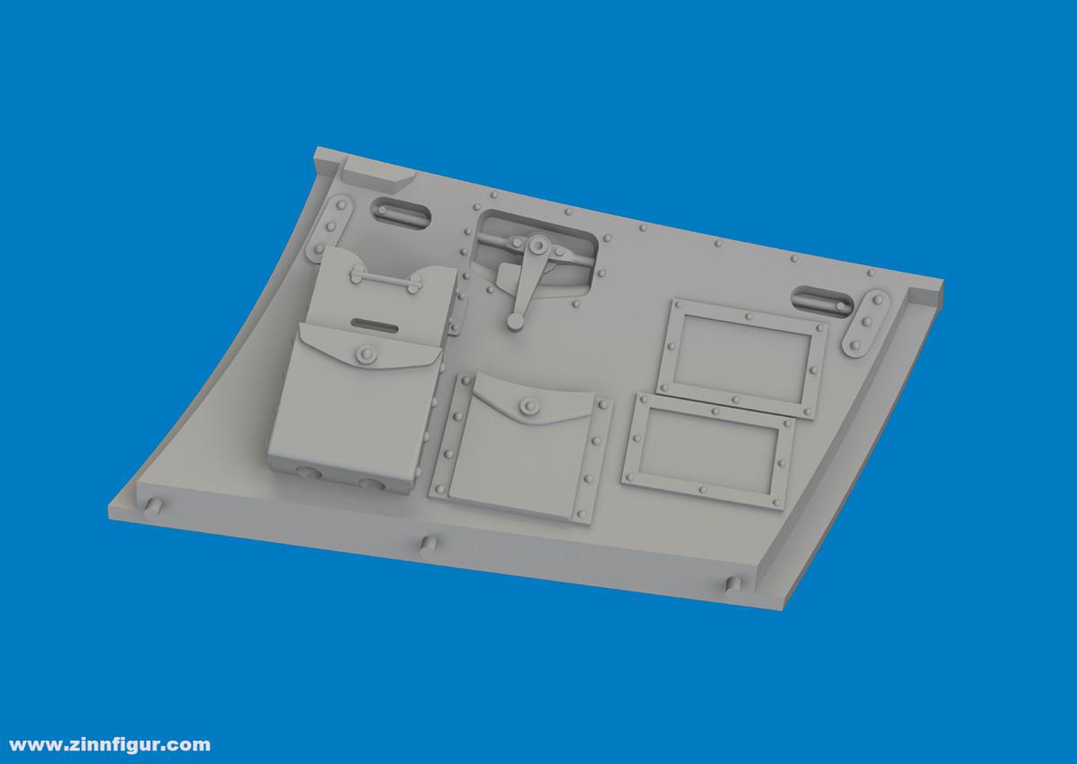 Eduard Hurricane Mk.I Cockpit-Tür - Brassin PRINT (Arma Hobby)