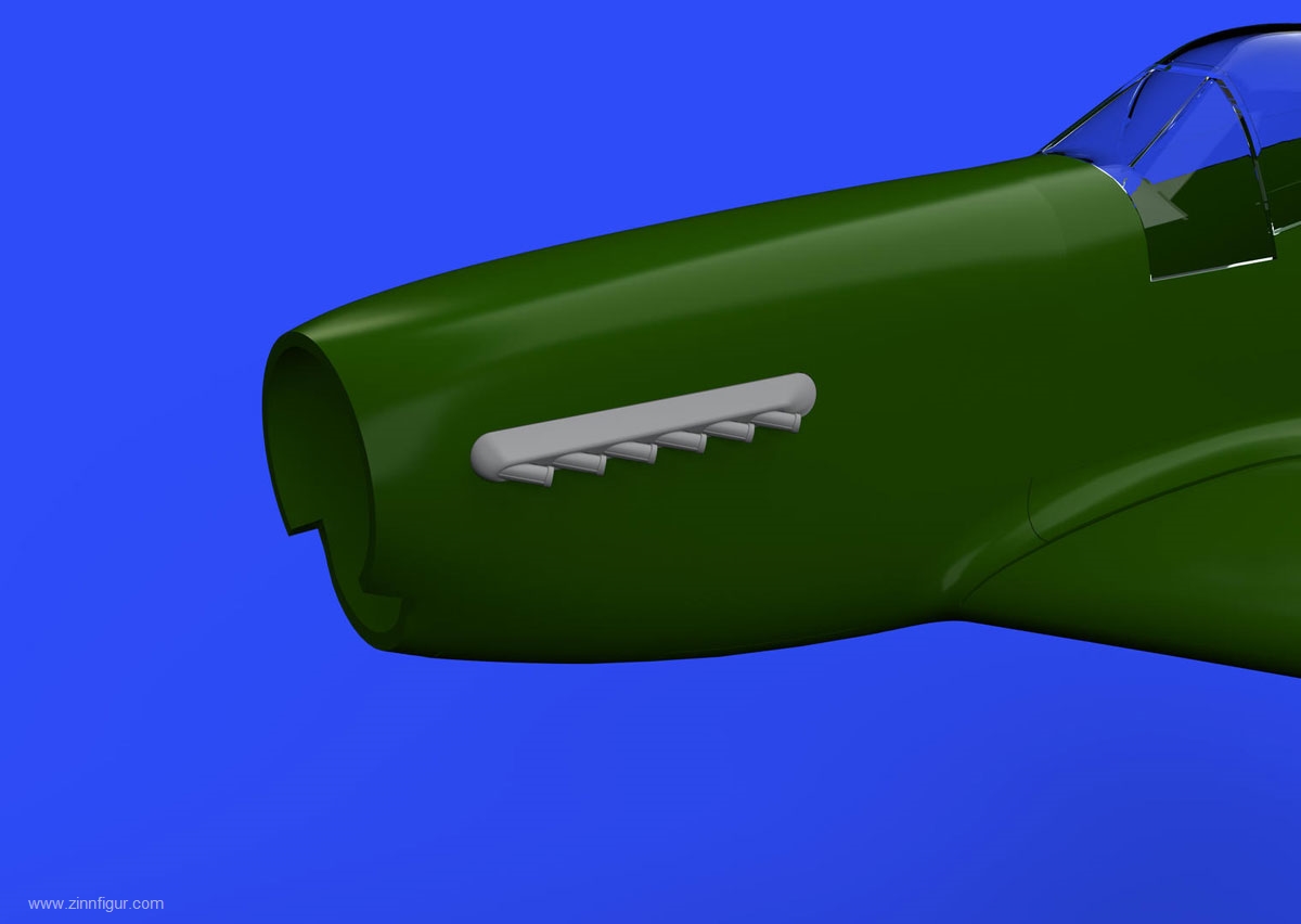 Eduard P-51D Auspuff mit Verkleidung