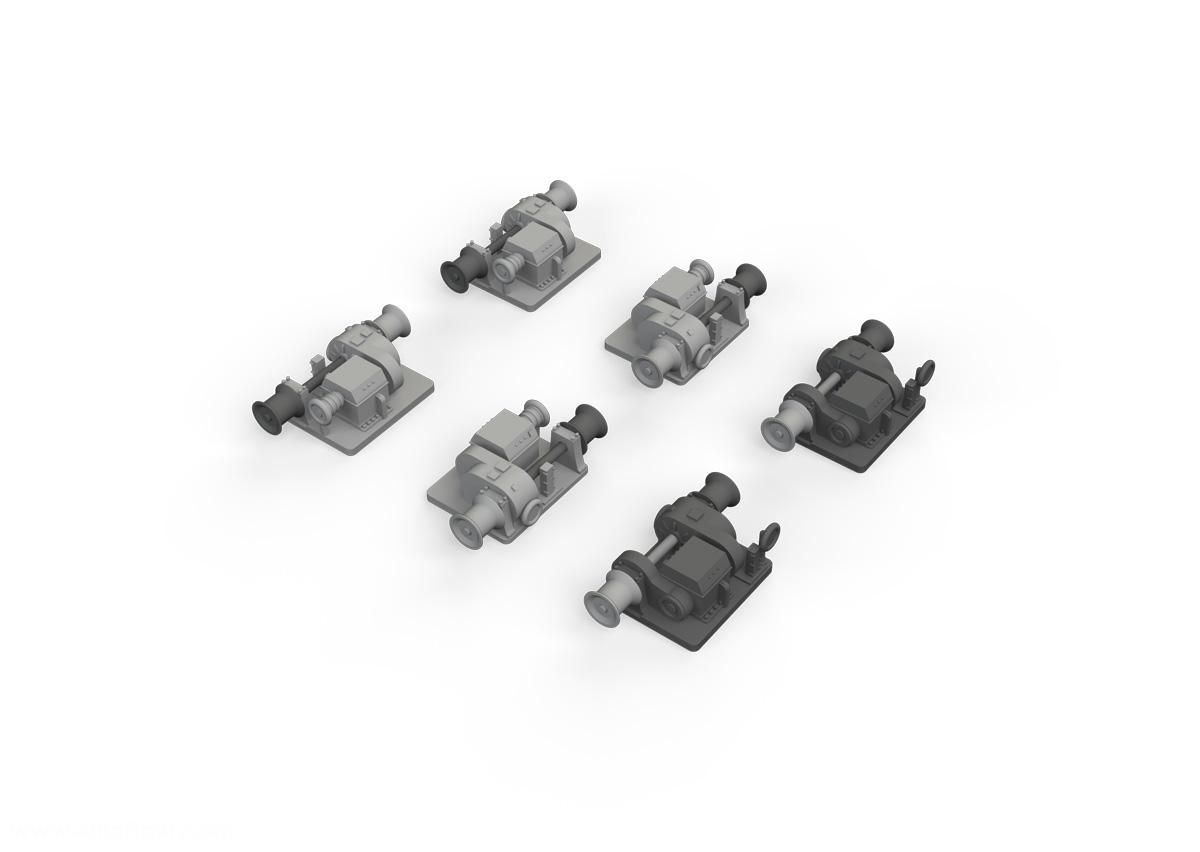 Eduard US Navy Elektrische Schiff-Winschen - PRINT