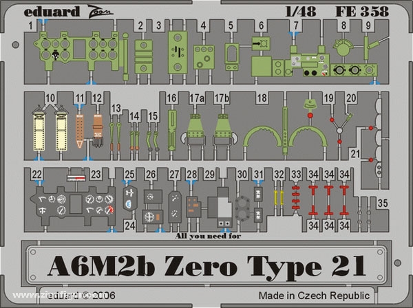 Eduard A6M2b Zero type 21 ZOOM